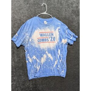 Gildan Softstyle Bleached T Shirt Wallen Combs 20 Graphic Tee Blue 2XL